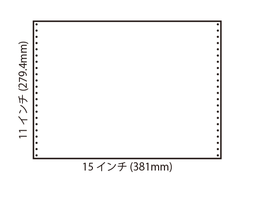 15白紙フォームNIP 15×11インチ　1P（64g） 2,000枚(1箱)〜8,000枚(4箱) 品番：150312